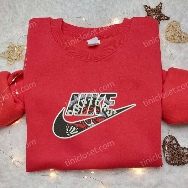 Toronto Raptors x Nike Embroidered Sweatshirt, NBA Sport Embroidered Shirt, Nike Inspired Embroidered Shirt - Small Gifts Great Love