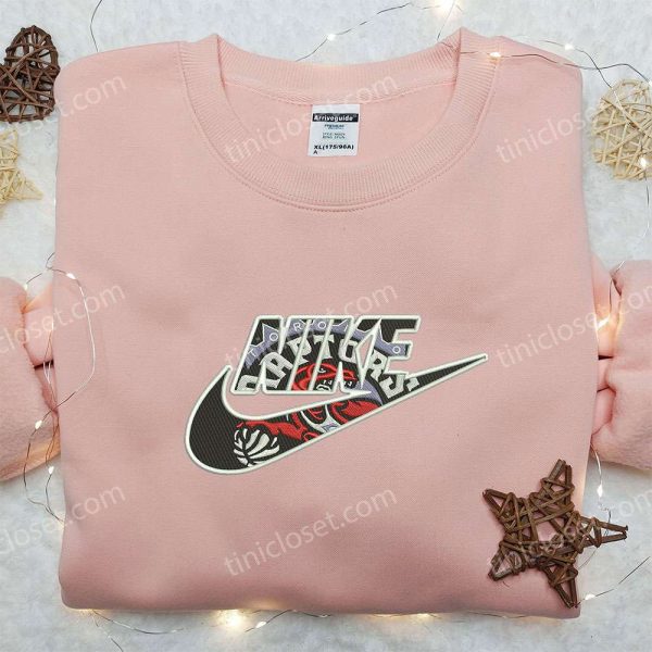 Toronto Raptors x Nike Embroidered Sweatshirt, NBA Sport Embroidered Shirt, Nike Inspired Embroidered Shirt - Small Gifts Great Love - Image 5