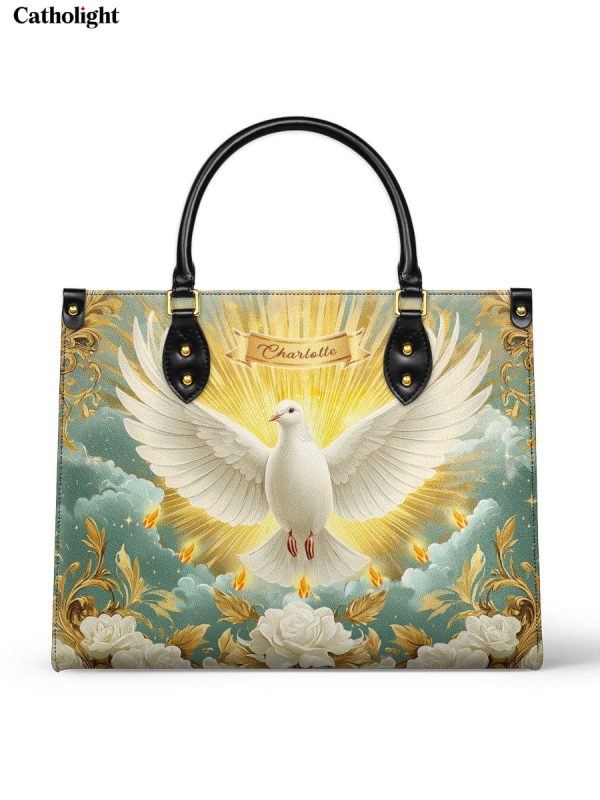 Grace of the Holy Spirit Personalized Leather Bag