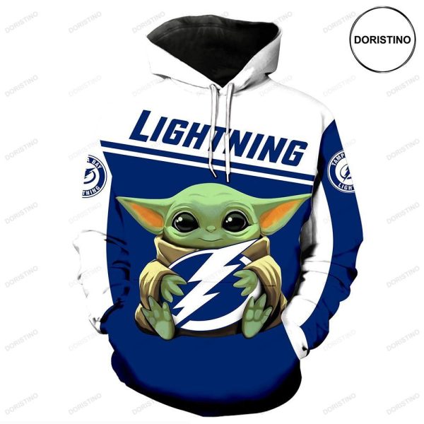 Baby Yoda Tampa Bay Lightning Limited Edition 3d Hoodie
