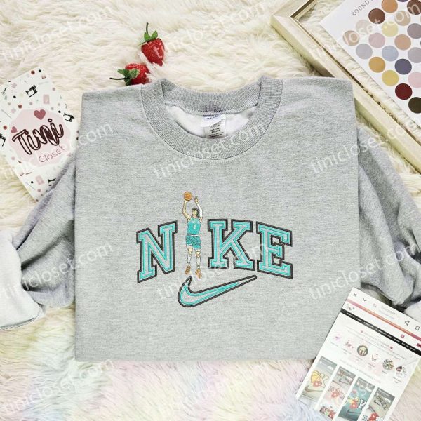 Basketball Player NBA Sports Embroidered Shirt - Small Gifts Great Love - Image 2