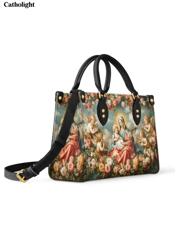 Halo Of Roses Leather Bag - Image 3
