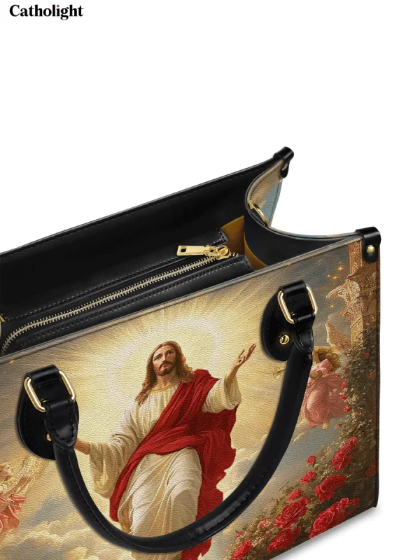 Glorious Ascension Christ Rising in Majesty Leather Bag - Image 2