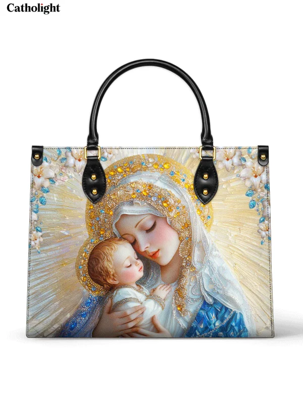 Divine Grace and Serenity Leather Bag