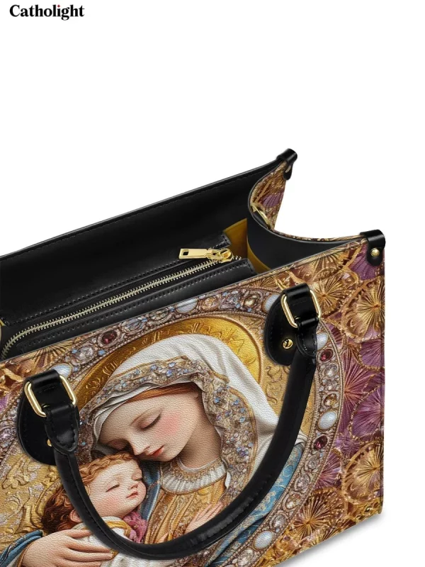 Divine Madonna And Child Leather Bag - Image 2