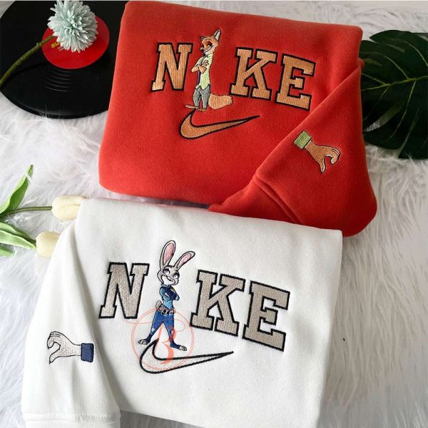 Couple Nick and Judy Embroidered Sweatshirt - TerraBell Designs - Image 2