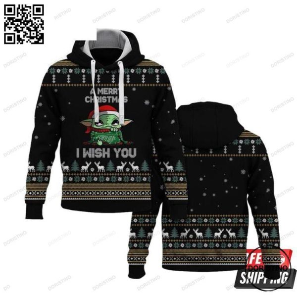 Customaz Sws Yoda A Merry Christmas Awesome 3D Hoodie