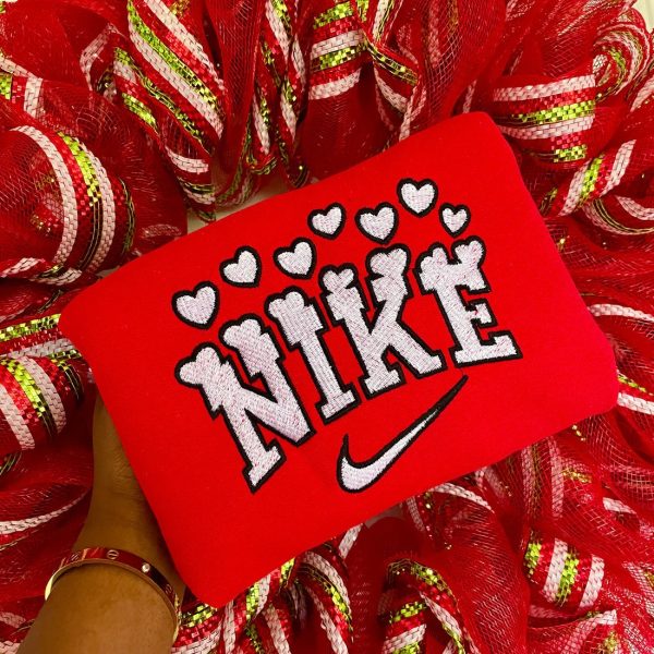 Embroidered Lovely Nike Pullover Hoodie - TerraBell Designs