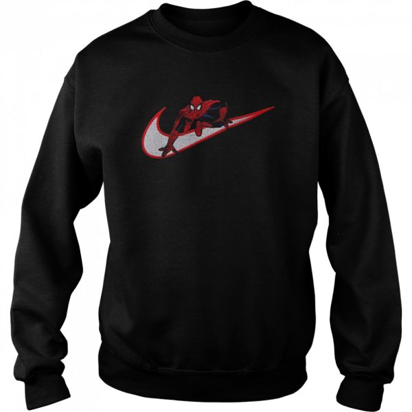 Marvel MCU Superhero [year] Embroidered Spider Man Nike Shirt - TerraBell Designs - Image 2
