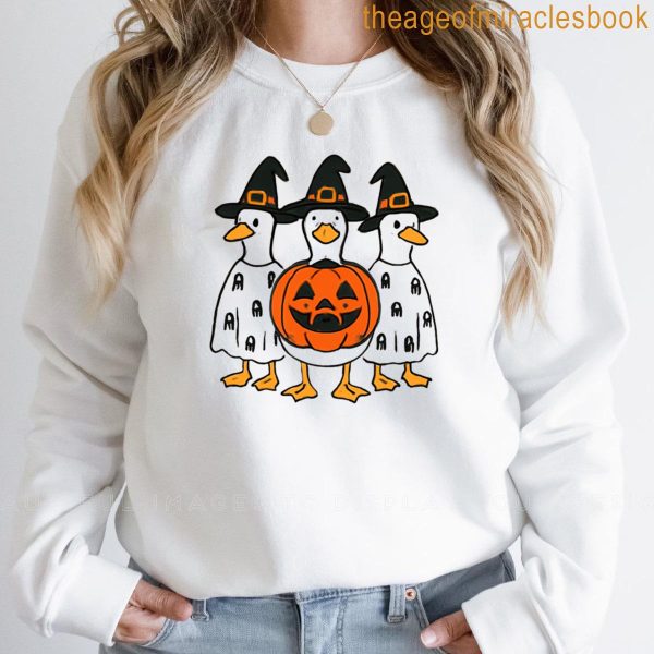 Goose Halloween Fall T-shirt - Image 2