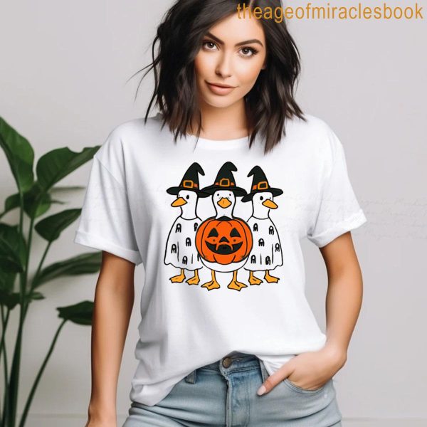 Goose Halloween Fall T-shirt - Image 3