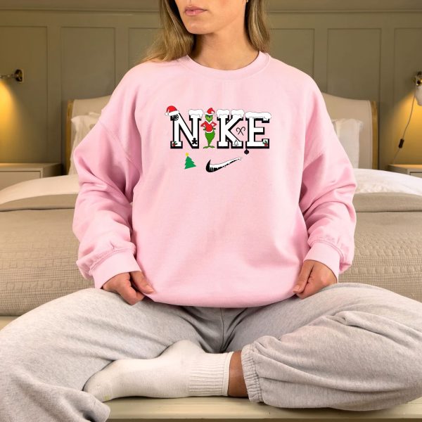 Grinch Nike How The Stole Christmas Sweatshirt - TerraBell Designs - Image 2