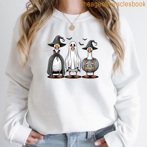 Halloween Geese Spooky Goose T-shirt - Image 2