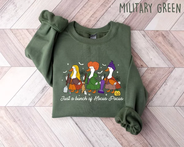 Silly Goose Hocus Pocus Shirt, Retro Halloween Shirt, Halloween Goose T Shirt, Sanderson Sisters Shirt, It's Just a Bunch of Halloween Shirt