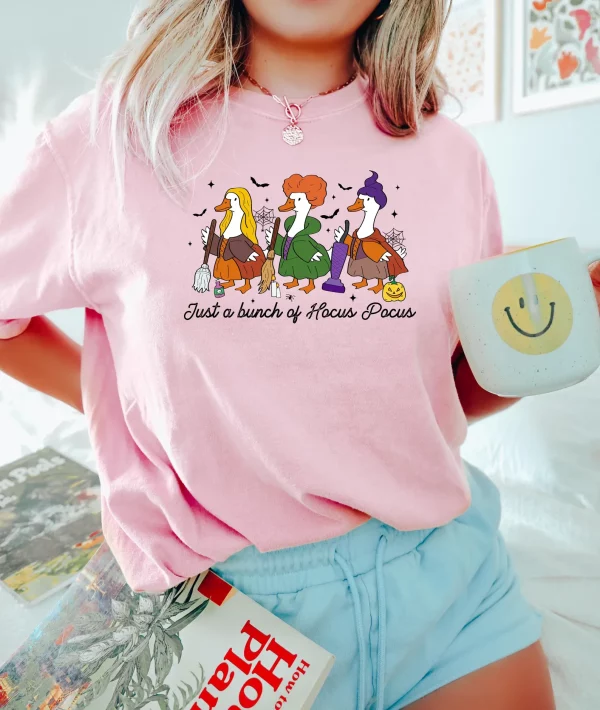 Silly Goose Hocus Pocus Shirt, Retro Halloween Shirt, Halloween Goose T Shirt, Sanderson Sisters Shirt, It's Just a Bunch of Halloween Shirt - Image 2