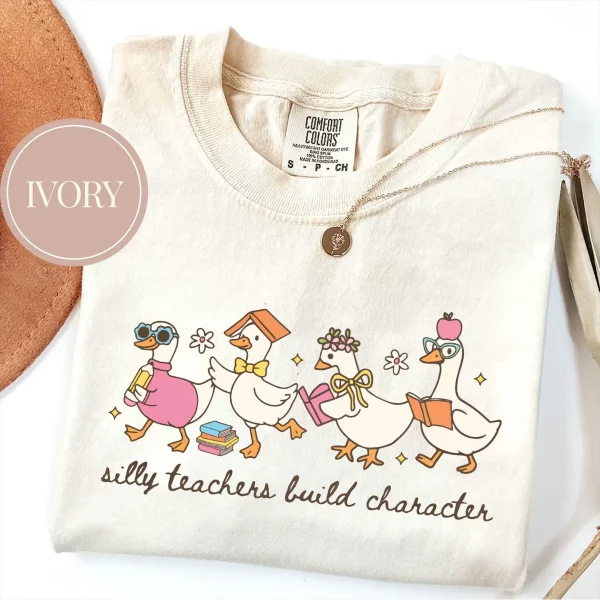 Silly Teacher Goose Shirt, Silly Goose Teacher Tshirt, Back to School Tee, Teacher Appreciation Gift, Funny Gift For Teacher - Image 6