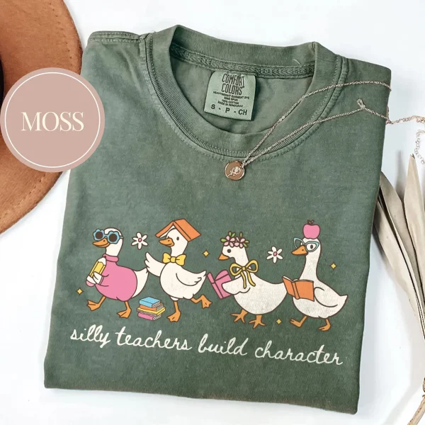 Silly Teacher Goose Shirt, Silly Goose Teacher Tshirt, Back to School Tee, Teacher Appreciation Gift, Funny Gift For Teacher - Image 4