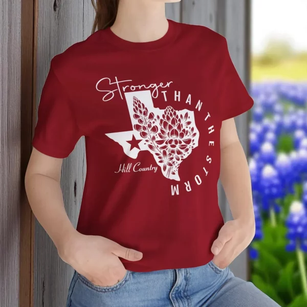 Texas Stronger Than The Storm 3 Black Tshirt, Pray for Texas, Texas Hill Country Strong, Flood 2025 Tshirt - Image 3