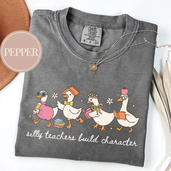Silly Teacher Goose Shirt, Silly Goose Teacher Tshirt, Back to School Tee, Teacher Appreciation Gift, Funny Gift For Teacher - Image 7