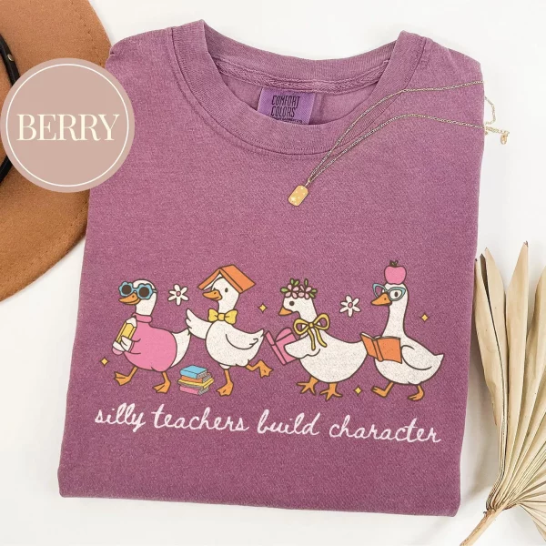 Silly Teacher Goose Shirt, Silly Goose Teacher Tshirt, Back to School Tee, Teacher Appreciation Gift, Funny Gift For Teacher - Image 2