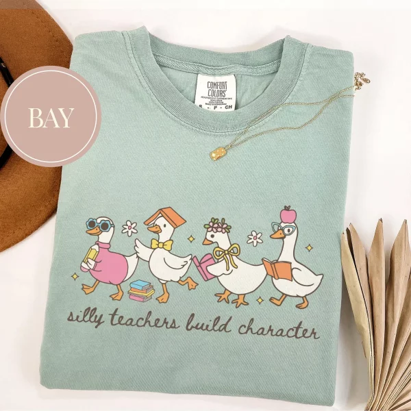 Silly Teacher Goose Shirt, Silly Goose Teacher Tshirt, Back to School Tee, Teacher Appreciation Gift, Funny Gift For Teacher - Image 3