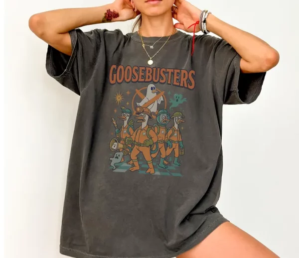 Goosebusters Funny Goose Halloween Shirt Comfort Colors Goose Shirt Spooky Shirt Trendy Halloween Shirt Spooky Season Funny Halloween Tshirt - Image 4