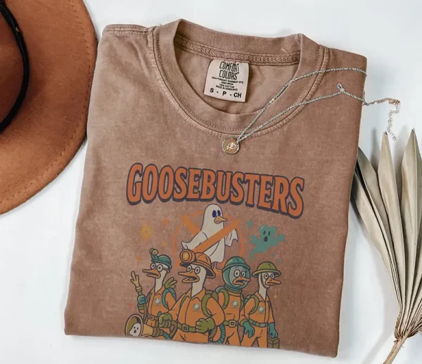 Goosebusters Funny Goose Halloween Shirt Comfort Colors Goose Shirt Spooky Shirt Trendy Halloween Shirt Spooky Season Funny Halloween Tshirt - Image 5