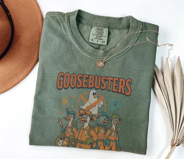 Goosebusters Funny Goose Halloween Shirt Comfort Colors Goose Shirt Spooky Shirt Trendy Halloween Shirt Spooky Season Funny Halloween Tshirt - Image 6