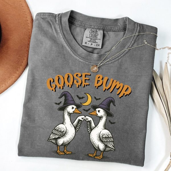Halloween Shirt, Halloween Ghost Shirt, Goose Shirt, Funny Halloween Tee, Fall Shirt, Silly Goose Spooky Shirt, Witch Shirt - Image 2