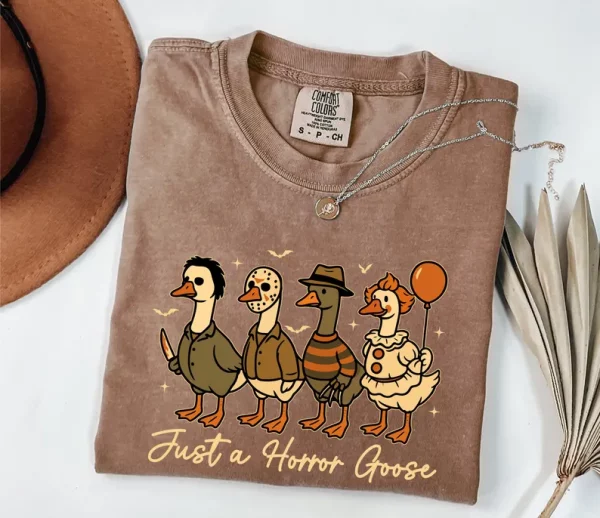 Summerween Goose Shirt, Summer Halloween Shirt, Silly Goose, Halloween Gift, Retro Halloween, Vacation Shirt, Summer Shirt - Image 4