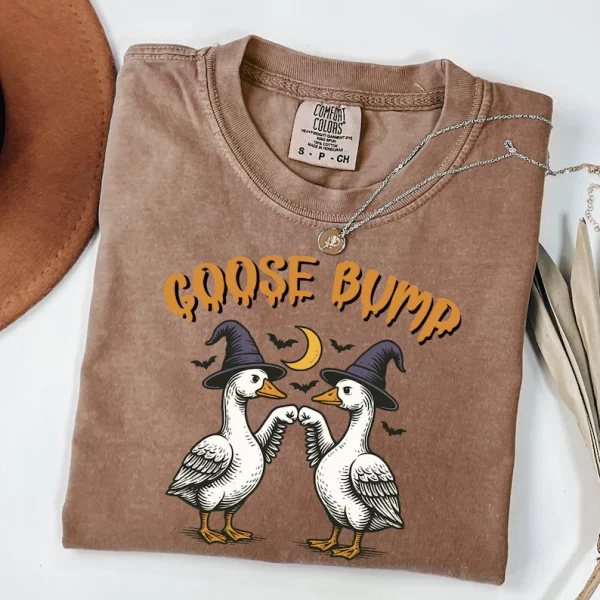 Halloween Shirt, Halloween Ghost Shirt, Goose Shirt, Funny Halloween Tee, Fall Shirt, Silly Goose Spooky Shirt, Witch Shirt
