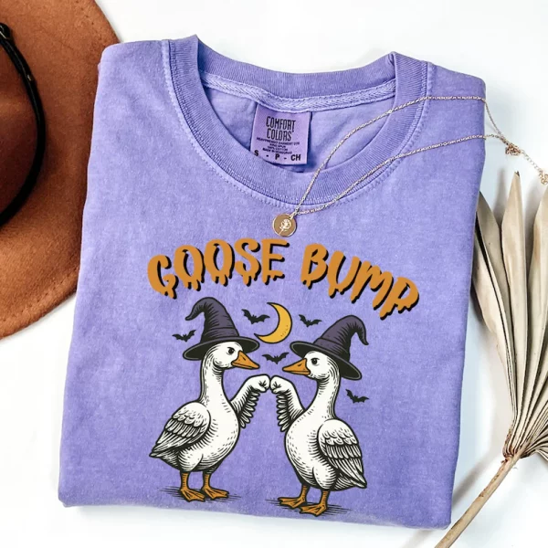 Halloween Shirt, Halloween Ghost Shirt, Goose Shirt, Funny Halloween Tee, Fall Shirt, Silly Goose Spooky Shirt, Witch Shirt - Image 5