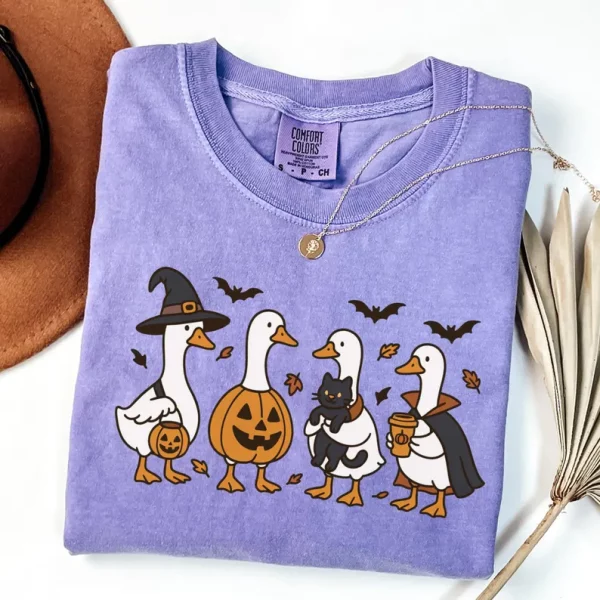 Halloween Shirt, Goose Shirt, Halloween Ghost Shirt, Silly Goose Shirt, Fall Shirt, Spooky Shirt, Pumpkin Costume Shirt - Image 6