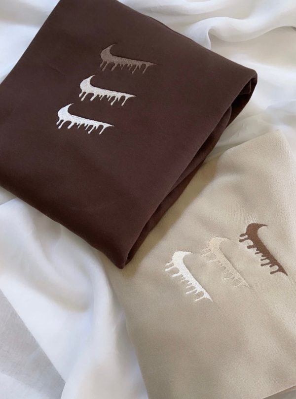 Triple Logo Nike Embroidered Sweatshirt - TerraBell Designs - Image 2
