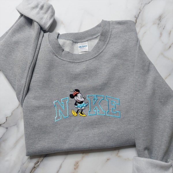 Nike Mickey X Minnie Couple Embroidered Sweatshirt - TerraBell Designs - Image 3