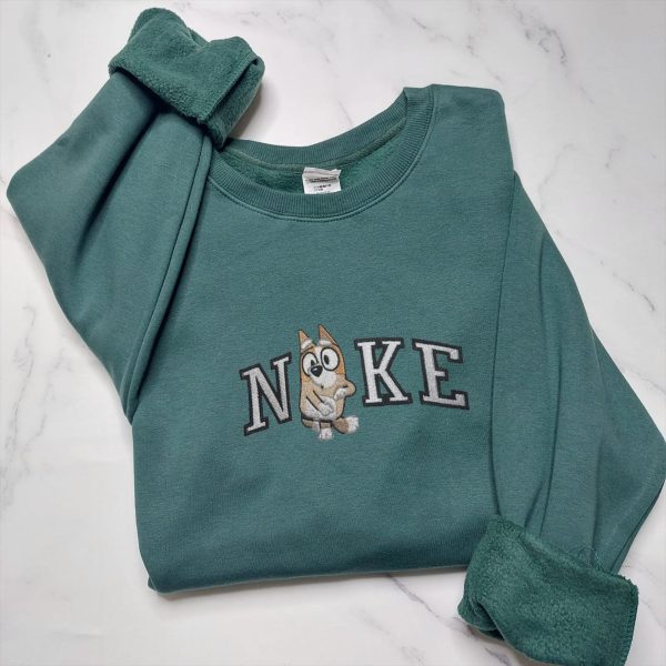 Bluey X Bingo Nike Couple Embroidered Sweatshirt - TerraBell Designs - Image 7