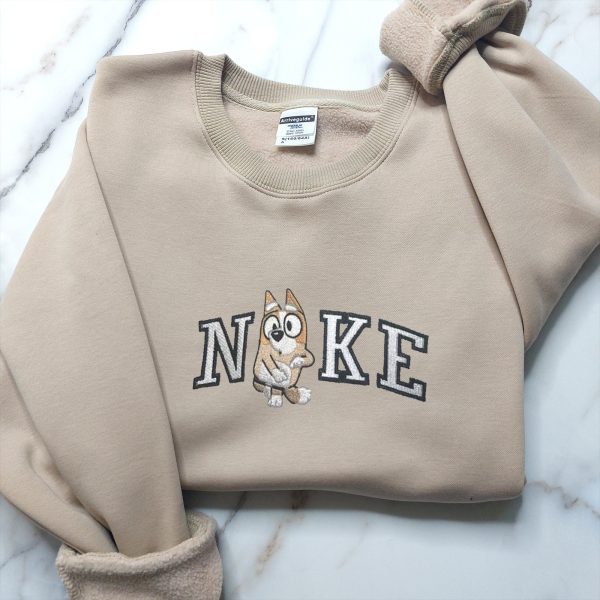 Bluey X Bingo Nike Couple Embroidered Sweatshirt - TerraBell Designs - Image 3