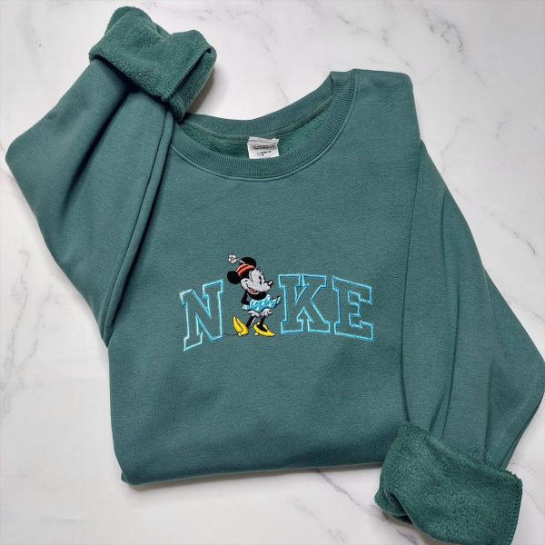 Nike Mickey X Minnie Couple Embroidered Sweatshirt - TerraBell Designs - Image 6