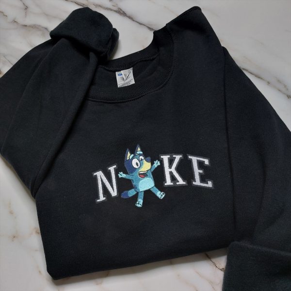 Bluey X Bingo Nike Couple Embroidered Sweatshirt - TerraBell Designs - Image 2