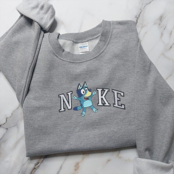 Bluey X Bingo Nike Couple Embroidered Sweatshirt - TerraBell Designs - Image 4