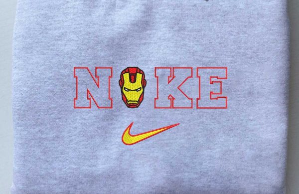 Nike Iron Man Marvel Embroidered Sweatshirt Gift For Him - TerraBell Designs - Image 2