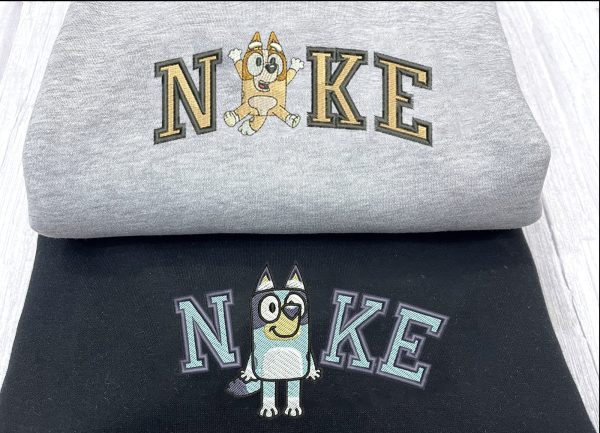Nike Bluey X Bingo Dance Couple Embroidered Sweatshirt - TerraBell Designs - Image 2