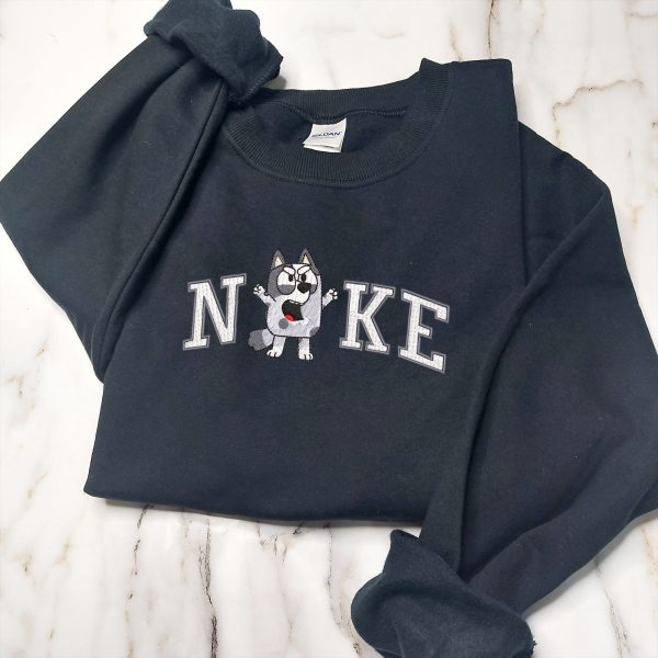 Muffin Socks Nike Couple Embroidered Bluey Sweatshirt - TerraBell Designs - Image 5