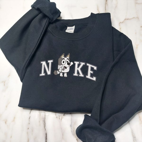 Nike Muffin Christin Couple Embroidered Bluey Sweatshirt - TerraBell Designs - Image 3