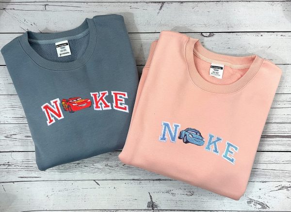 Mcqueen X Sally Nike Couple Embroidered Sweatshirt - TerraBell Designs - Image 2
