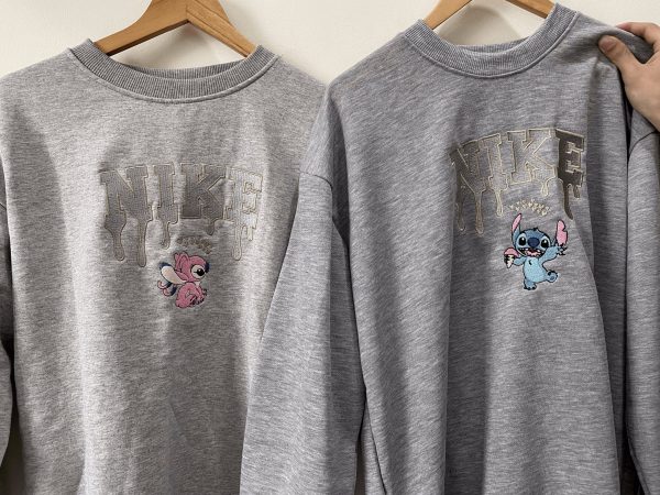 Embroidered Nike Stitch And Angel Couple Sweatshirts - TerraBell Designs - Image 6