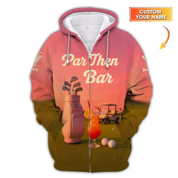 Golf Par Then Bar Shirt, Funny Custom Polo Shirt For Golfers, Golf Gift For Women's - Image 4