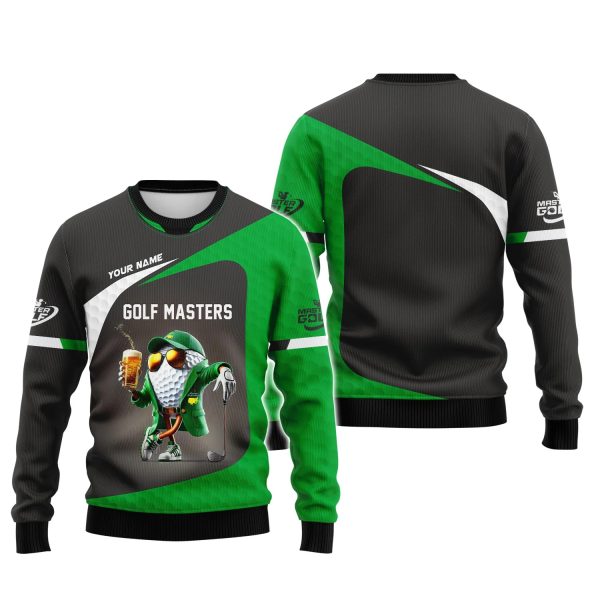 Custom Golf Masters Shirt Polo Golf Tournament, Funny Beer Golf Ball Shirts, Golf Gift For Dad - Image 3