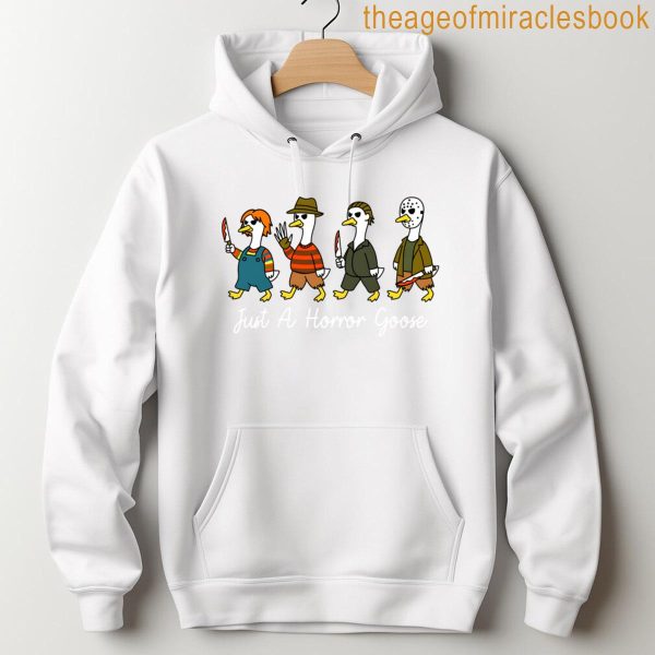 Just A Horror Goose Halloween Costume Fun Men Women T-shirt - Image 4