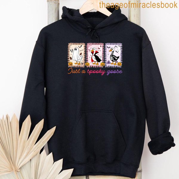 Just A Spooky Goose Coquette Bow Halloween Spooky T-shirt - Image 4